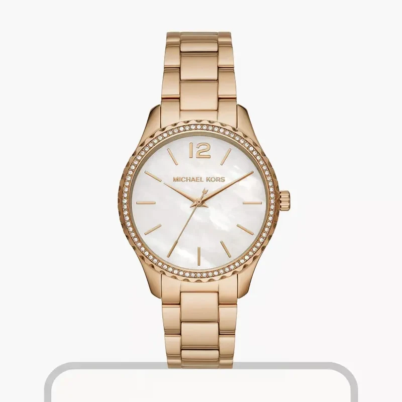 Michael Kors Layton Gold-Tone Quartz Ladies Watch- MK6870